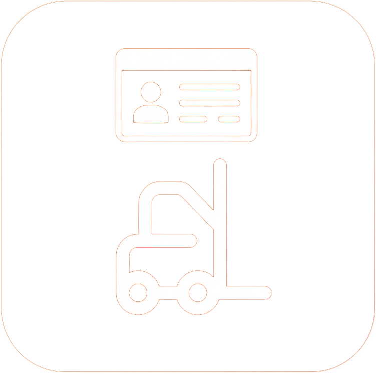 Forklift licence icon